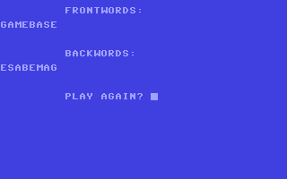 Screenshot for Backwords Game