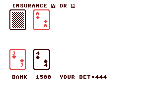 Screenshot for Blackjack 64