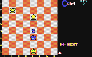 Screenshot for C64hess - Chess Puzzles