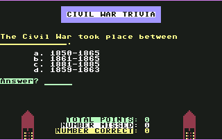 Screenshot for Civil War Trivia