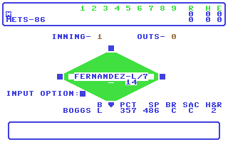 Screenshot for Computer Statis-Pro Baseball