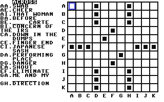 Screenshot for Crosswords
