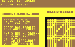 Screenshot for Dell Crossword Puzzles - Volume I