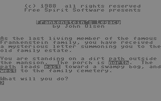 Screenshot for Frankenstein's Legacy