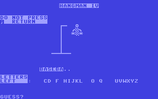 Screenshot for Hangman IV