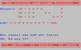 Screenshot for Mathe-Stunde 1, Die