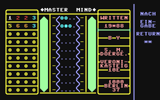 Screenshot for Master Mind