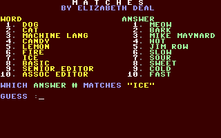 Screenshot for Matches