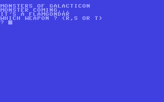 Screenshot for Monsters of Galacticon