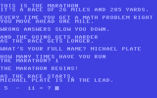 Screenshot for Olympic Marathon