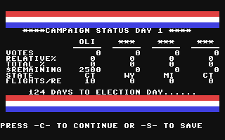 Screenshot for Presidential Campaign