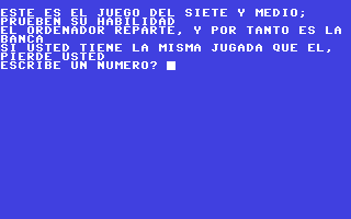 Screenshot for Siete y Medio