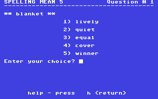 Screenshot for Spelling Mean 5