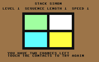 Screenshot for Stack 64 Simon