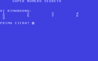 Screenshot for Super Numero Segreto
