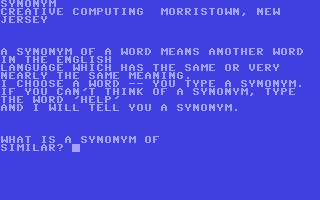 Screenshot for Synonym