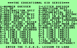 Screenshot for TEKS - The Educational Kids Series