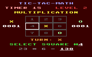 Screenshot for Tic-Tac-Math
