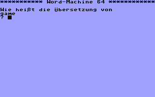 Screenshot for Word-Machine 64