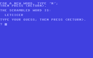 Screenshot for Word Scramble