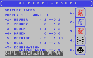 Screenshot for Würfelpoker
