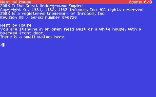 Screenshot for Z-Machine Interpreter