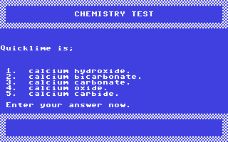 Screenshot for Chemistry Test - 'O' Level
