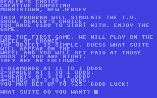 Screenshot for Dealer's Choice