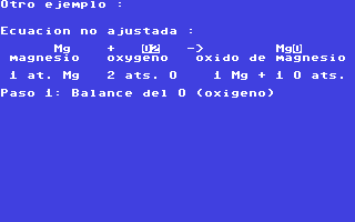 Screenshot for Empezar Ecuaciones Quimicas