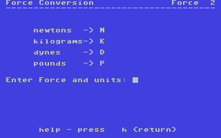 Screenshot for Force Conversion