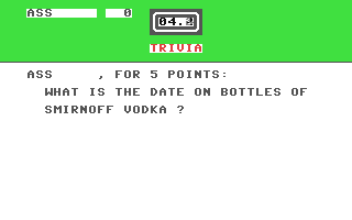 Screenshot for Game of Trivia, The - Trivia Book 1