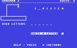 Screenshot for Hangman III