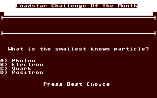 Screenshot for Loadstar Challenge
