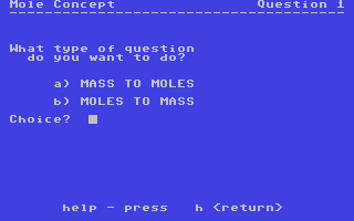 Screenshot for Mole Concept
