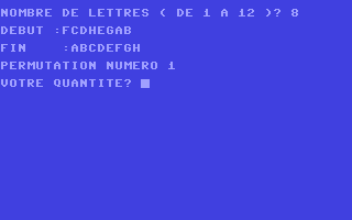 Screenshot for Permutations