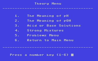 Screenshot for pH Problems