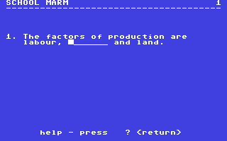 Screenshot for School Marm