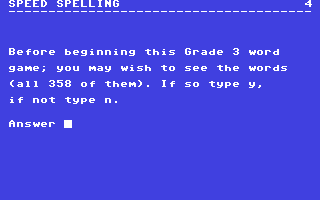 Screenshot for Speed Spelling 3