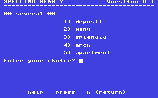 Screenshot for Spelling Mean 7
