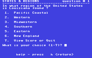 Screenshot for States & Regions