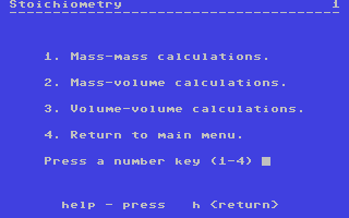 Screenshot for Stoichiometry