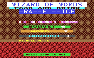 Screenshot for Wizard of Words