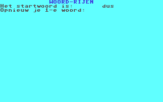 Screenshot for Woord-Rijen