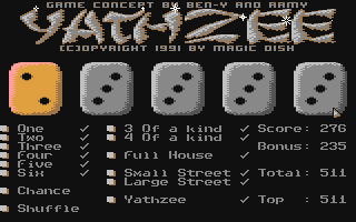 Screenshot for Yathzee